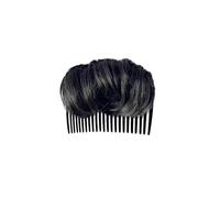 KIMISS 1 Pièce de Base de Cheveux Volumineuse, Outil de Coiffure Demi-chignon, Accessoires Volumateurs, Accessoire de Peigne, Rehausseur de Cheveux Brun foncé, Outil de Coiffure pour Femmes, (BLACK)
