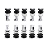 KIMISS 10 pcs TR161 Boulon en Métal dans Tire Valve Courtes Tiges avec Bouchon De Poussière pour Voiture Camion Moto Modification