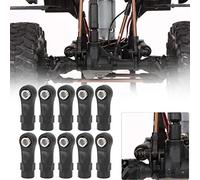 KIMISS 10 Pièces M4 Lien Biellette extrémité Largeur Rotules Ensemble de Tête de Joint adapté pour -4 1/10 RC Voiture Haute Performance
