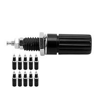 KIMISS 10 Pièces Prise Banane 4mm, Borne M3, Prise électrique pour des Applications Fiables à Courant élevé (BLACK)