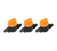KIMISS 100pcs 4/7 Barb Valve Mini-Valve à Eau pour l'irrigation, la Serre, la Brume et la Culture du Jardin