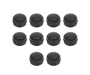KIMISS 10Pcs Bouchon à Vis de Purge de Frein 222101 Bouchon de Graisse de Purge Bouchon de Raccord de Graisse en Caoutchouc Bouchon de Couvercle de Mamelon Noir pour Voiture Moto