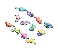 KIMISS 12 Pièces Pantoufle Charme PVC Dinosaure Dessin Animé Décoration de Chaussure Imperméable pour Hommes Femmes - Accessoires de Chaussures DIY Uniques pour Cadeaux d'Anniversaire