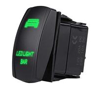 KIMISS 12V 24V Étanche 5 broches Barre de Lumière LED Interrupteur à Bascule SPST ON-OFF pour camion bateau voiture(Vert)