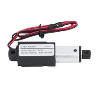 KIMISS 12v Actionneur électrique - Machinerie Agricole de l'Actionneur de Mouvement, Force 64n, Aluminium et ABS, Imperméable, Conception Compacte (17,5 mm)