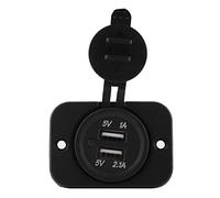 KIMISS 12V Chargeur USB pour Voiture, Prise USB Double Prise Allume-Cigare Splitter Chargeur Chargeur Prise de Courant