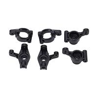 KIMISS 144001 1/14 RC Car Arrière C Blocs de Direction Cup de Direction et Palette de Support d'essieu - Pièces de Mise à Niveau en Plastique Noir Améliorés