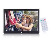 KIMISS 15,4 Pouces 1280 * 800 HD Photo Numérique E Réciproquette avec Télécommande - Musique et Lecteur Vidéo, Prend en Charge JPEG, MP4, AVI, RMVB - Wall Moumable & Table Stand (Prise UE)