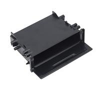 KIMISS 1DIN Boîte de Rangement pour Autoradio, Kit de Poche de Remplacement pour CD Radio Stéréo Organisateur Intérieur Multi-applications Organisateur Intérieur Noir ABS Universel