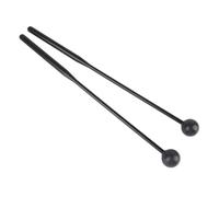 KIMISS 2 Pcs Maillets à Percussion pour et Marimba, Bâtons Légers avec une Poignée Confortable (Tout noir)