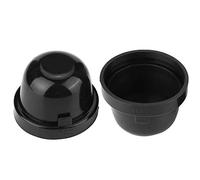 KIMISS 2 Pcs Phare Cache-Poussière, 70mm Voiture LED Ampoule Phare En Caoutchouc Imperméable À L'eau Antipoussière Couvercle De Couverture Capuchon (Noir)