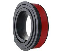 KIMISS 2 Pièces L150cm, Protection de Passage de Roue de Voiture en Caoutchouc Noir W3.8cm Garniture de Garde-boue Universelle Bandes Anti-collision Moulures