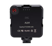 KIMISS 2 Pièces Lumière Vidéo Portable 5600K Lampe à Selfie Rechargeable éclairage de Photographie Portable pour Téléphone Vlog Tournage avec Batterie Intégrée