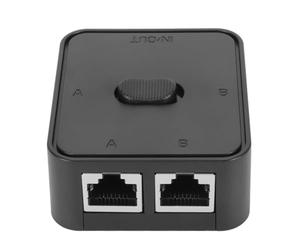 KIMISS 2 Port Gigabit Ethernet - Sélecteur de Séparateur RJ45 à Grande Vitesse pour Utilisation du Double Routeur - Performances de 1000 Mbps, Séparateur de Fiche pour Cat 6