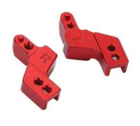 KIMISS 2 Supports de Pare-Chocs Avant en Alliage d'aluminium, Sièges de Fixation Légers avec clé à Vis pour Voiture SCX24 1/24 RC - Stabilité Améliorée (Rouge)