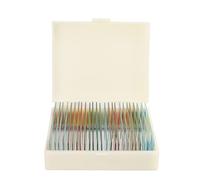 KIMISS 25 Lames de Verre Préparées pour la Biologie E on - Ct, Spécimens d'animaux et de Plantes pour la Portée, Idéales pour les Expériences et l'apprentissage des étudiants