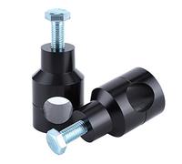 KIMISS 25mm/1.0in pince de guidon, pince de montage de support de guidon de moto circulaire universelle(Noir 25 mm)