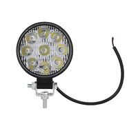 KIMISS 27W 9LED Moto Phare Rond Mini Lampe De Travail Auxiliaire Lampe Lumière Lampe de Travail pour Voiture Moto Camion Chariot Élévateur Bateau(Noir)