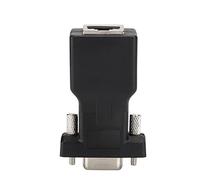 KIMISS 2PCS DB9 à RJ45 Connecteur de l'adaptateur - Prise en Charge de la Vidéo Analogique pour Les Ordinateurs, Alliage épais pour Une Perte de Signal Réduite