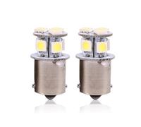 KIMISS 2pcs LED Ampoules de Voiture , 3,5 x 1,5 cm Ampoules LED Blanches BA15S R5W 1156 5050 8SMD 360 degrés Lampe de signalisation Automobile pour Feux Stop de Voiture