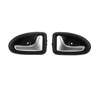 KIMISS 2PCS Poignée de Porte Intérieure 7700353282 Remplacement de Poignée de Porte Intérieure Avant Gauche pour Master 1998-2007 (Argent Mat)