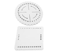 KIMISS 2PCS Round Square Kumihimo Disc, Disque de Tissage pour Bracelet à Corde à Cordon tressé Macrame, Outil de Tissage Fait à la Main (Boucle et carré)