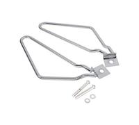 KIMISS 2Pcs Sacoches de Moto Supports de Montage Barres de Support Supports de Montage pour XL883/1200 HD1450/1584(Argent)