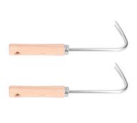 KIMISS 2pcs Tool de Désherbage Léger du Jardin - Ergonomic Manual Weeder pour Le Désherbage Efficace, la Traction des Racines et la Plantation - Les Fournitures de Fouille en Acier Compact