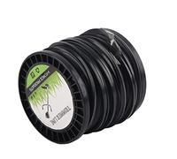 KIMISS 3. M Ligne de Trimmer à Chaîne Quadrate - Ligne de Noire à Faible Bruit pour Une efficacité de Supérieure - Compatible avec la Plupart des Tondeuses à Gazon, Notamment (50M)