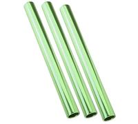 KIMISS 3PCS Batons de Relais électroplates en Alliage en Aluminium pour Les Matchs de Sprint d'athlétisme - Design Léger et Ergonomique pour Les âges, Couleurs Accrocheuses (Green)