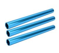 KIMISS 3PCS Batons de Relais électroplates en Alliage en Aluminium pour Les Matchs de Sprint d'athlétisme - Design Léger et Ergonomique pour Les âges, Couleurs Accrocheuses (Blue)