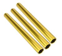KIMISS 3PCS Batons de Relais électroplates en Alliage en Aluminium pour Les Matchs de Sprint d'athlétisme - Design Léger et Ergonomique pour Les âges, Couleurs Accrocheuses (Gold)