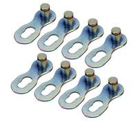 KIMISS 4 Paires de Pièces de Connecteur de Maillon Manquant de Chaîne de Vélo en Acier à 11 Vitesses pour Vélos de Montagne et de Route - Accessoire d'installation et d'entretien Faciles (lumière