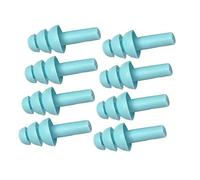 KIMISS 4 Paires Ive, Bouts d'oreille Annulant le Bruit Somnatifs Réutilisables en Silicone en Silicone Slow à Bougie d'oreille Bleu Lent Mousse (BLUE)