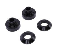 KIMISS 4 Pièces Bagues de Support D Arbre de Transmission, Palier de Support Arbre de Transmission en Aluminium anodisé Noir, for Remplacement et Entretien Automobile