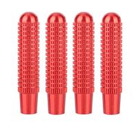 KIMISS 4 pièces Couvercle de la Porte de Voiture,Cadre de Bouton à Goupille de Verrouillage de Porte pour A B E CLA GLA GLC Classe GLK (Fibre de carbone)(Rouge)