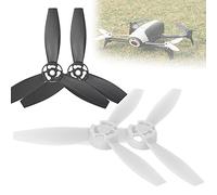 KIMISS 4 Pièces RC Avion, Accessoire de Remplacement Fit Bebop 2 Hélice Modifiée pour Bebop DroneType C (2 Noirs 2 Blancs)