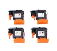 KIMISS 4 Pièces Tête d' de Remplacement pour Designjet 100 110 111 500 510 800 813 850, Tête d'imprimante avec Couleur d'encre Magenta, Noir, Cyan, Jaune, Haute capacité,