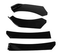 KIMISS 4 Pièces Universel Pare-Chocs Avant Séparateur Lèvre Inférieur Menton Diffuseur Spoiler R Corps Kit-Noir Brillant ABS Protection