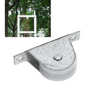 KIMISS 4pcs Remplacement de la Roue de Poulie d'échelle Universelle - Alliage en Aluminium de 4 Cm de Diamètre et Accessoires d'échelle en Plastique