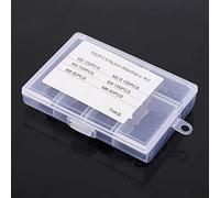 KIMISS 500pcs Kit d'assortiment à Lave-linge à Plat en Nylon - Laveuses de Joint M2-M6 - Entate de Base, Rondelles Simples en Blanc Utilisation de Ménage Idéal et Commercial (BLACK)