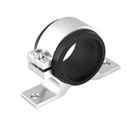 KIMISS 50mm Alliage D'aluminium Support de Fixation de Pompe a Essence Socle de Fixation à Filtre Unique(Argent)