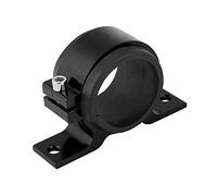 KIMISS 50mm Support de pompe à carburant en Alliage D'aluminium Support de Fixation de Pompe Essence Socle de Fixation à Filtre Unique(Noir)