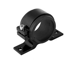 KIMISS 50mm Support de pompe à carburant en Alliage D'aluminium Support de Fixation de Pompe Essence Socle de Fixation à Filtre Unique(Noir)