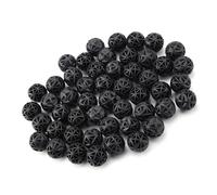 KIMISS 50pcs Bio Poreous Filtre Boule Biochimique pour Aquarium, étang et Aquarium - Matériau Filtrant Léger 16 Mm pour la qualité de l'eau Optimale (16 mm avec Coton)