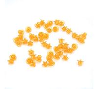 KIMISS 50pcs Reine des Gobelets pour les Cellules pour l'apiculture - équipement de Gardien d'abeille Essentiel pour élever des Reines (ORANGE)