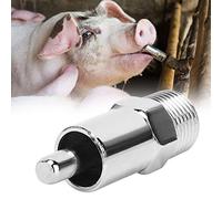 KIMISS 5pcs Buveur de Porcs Automatique - Waterer de Mamelon Rond Amovible pour l'élevage - Outil Efficace de Gestion de l'eau pour Les Porcs et Les Bovins