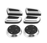 KIMISS 6 pièces Couvercle de Commutateur de Bouton de Siège Auto avec Garniture Plaquée pour