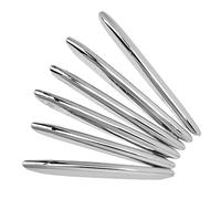 KIMISS 6 Pièces Garniture de Calandre à Rayures Chromées, Pièces de Garniture de Couverture de Calandre de Capot de Moteur de Voiture pour R172 SLK 2011-2019