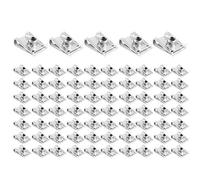 KIMISS 75 Pcs Voiture U Écrou Carénage Carrosserie Panneau U Clips Pince M6 U Écrou Vitesse Fixations Moto U-Style Clip-On Écrou